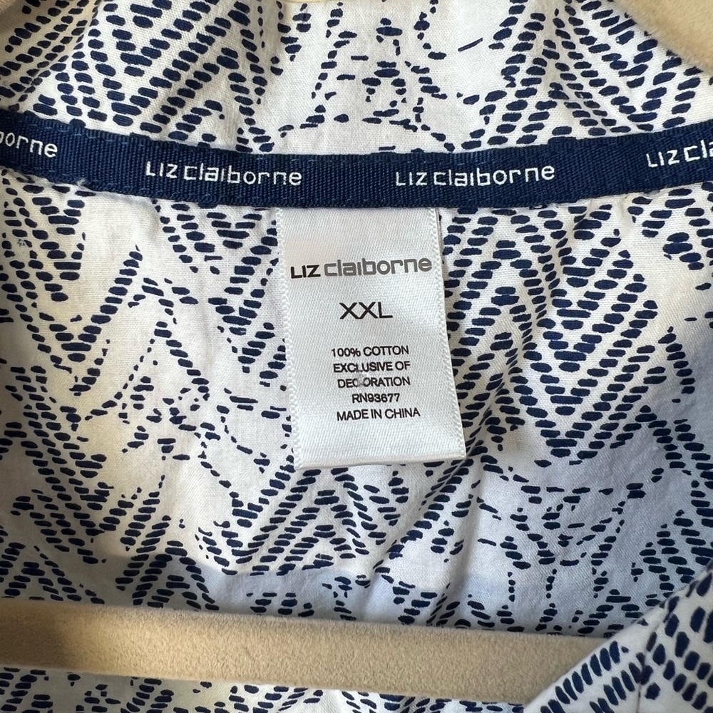 EUC Liz Claiborne 2 Piece Pajama Short Set XXL - Picture 3 of 6